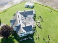 Aerial Photo of Wedding at Thinkers Lodge - August 2015